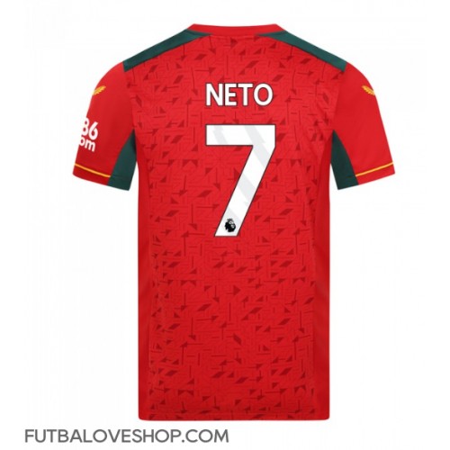 Dres Wolves Pedro Neto #7 Preč 2023-24 Krátky Rukáv